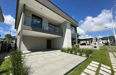L# casa de alto padrão com 293m² em condomínio fechado em florianopolis