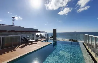 Rw - apartamento de 1 dormitório a 50m da praia com piscina e alta rentabilidade em temporada