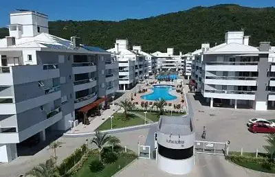 Rw - apartamento mobiliado com 3 dormitórios e lazer completo perto do mar nos ingleses