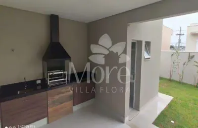 Locação de lindo sobrado de alto padrão, com 3 suítes, cozinha planejada, sala ampla, quintal com linda área gourmet no condomínio rela park sumaré/sp