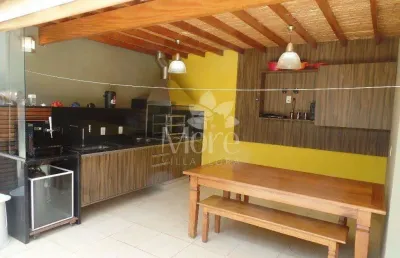Locação de casa modelo flávia, com 3 quartos sendo 1 suíte, cozinha planejada e área gourmet no condomínio villa flora em sumaré/sp