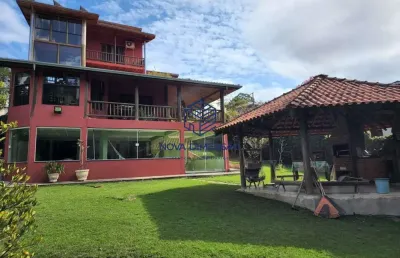 Casa de alto padrão em condomínio fechado – recanto santa bárbara, jambeiro com 5 dormitórios à venda, 430 m² por r$ 1.800.000,00 - canaã - jambeiro/sp