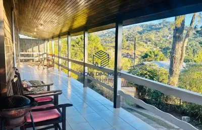 Casa com 5 dormitórios à venda, 305 m² por r$ 780.000,00 - vila natal - campos do jordão/sp