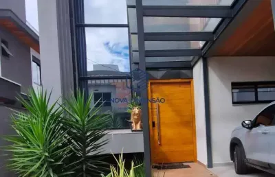 Sobrado com vista livre 289m2 - reserva aruanã - mobiliado
