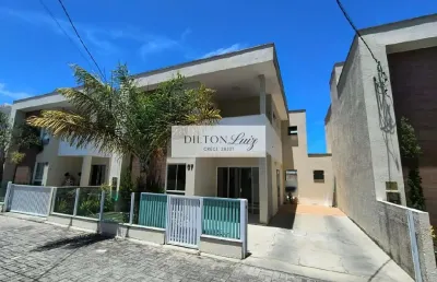 Imperdível: casa em condomínio de luxo com 4 suítes em buraquinho, lauro de freitas-ba - 180m² - 2 vagas de garagem