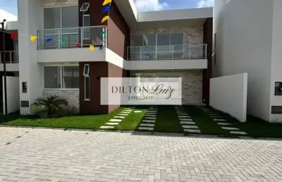 Casa em condomínio fechado com 4 quartos à venda na rua carlos conceição, 428, buraquinho, lauro de freitas por r$ 965.000