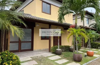 Casa em condomínio fechado com 3 quartos à venda na rua do bosque, 23, boa união, camaçari por r$ 859.900