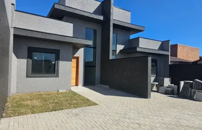 Linda casa de 56 m² sitio cercado, curitiba r$ 440.000,00, financia.