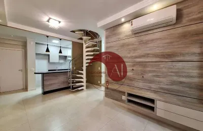Cobertura com 2 dormitórios, 142 m² - venda por r$ 850.000,00 ou aluguel por r$ 4.968,00/mês - vila nossa senhora do bonfim - são josé do rio preto/sp