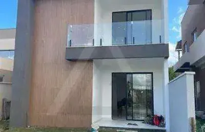 Casa em condomínio para venda em camaçari, abrantes, 4 dormitórios, 1 suíte, 4 banheiros, 3 vagas