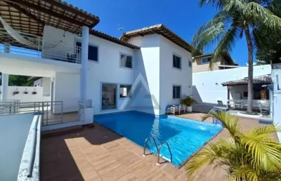 Casa em condomínio para venda em lauro de freitas, vilas do atlântico, 5 dormitórios, 3 suítes, 5 banheiros, 4 vagas