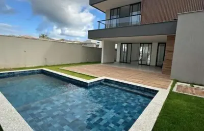 Casa em condomínio para venda em lauro de freitas, vilas do atlântico, 4 dormitórios, 4 suítes, 5 banheiros, 4 vagas