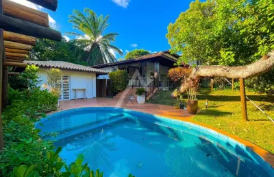 Casa em condomínio para venda em camaçari, busca vida, 6 dormitórios, 4 suítes, 7 banheiros, 4 vagas