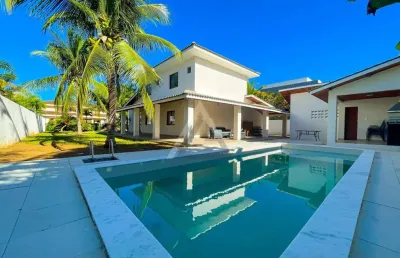 Casa em condomínio para venda em camaçari, busca vida, 5 dormitórios, 4 suítes, 7 banheiros, 4 vagas