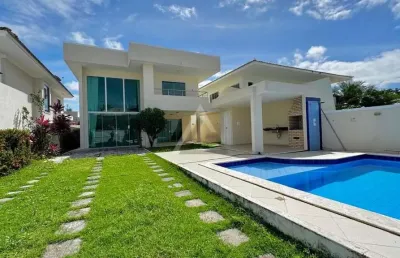 Casa em condomínio para venda em lauro de freitas, vilas do atlântico, 5 dormitórios, 4 suítes, 5 banheiros, 4 vagas