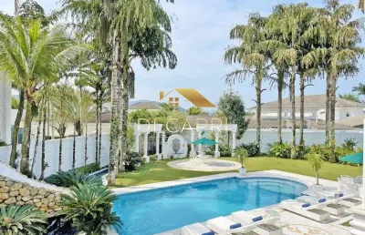 Casa em condomínio fechado com 6 quartos à venda na ezio renato joão mora, 135, jardim acapulco, guarujá por r$ 15.000.000