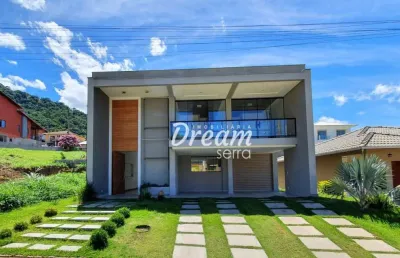 Casa com 4 dormitórios à venda, 260 m² por r$ 1.450.000,00 - vargem grande - teresópolis/rj