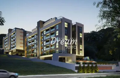 Apartamento com 2 dormitórios à venda, 63 m² por r$ 390.000,00 - várzea - teresópolis/rj