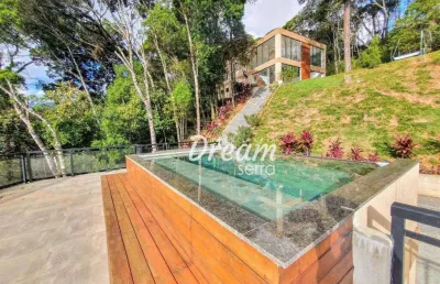 Casa com 5 dormitórios à venda, 330 m² por r$ 4.100.000,00 - carlos guinle - teresópolis/rj