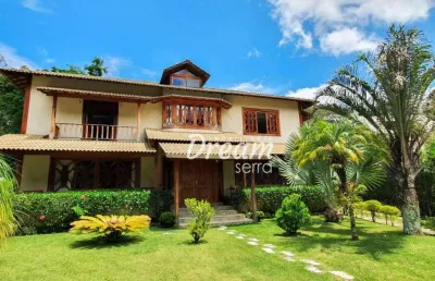 Casa com 5 dormitórios à venda, 600 m² por r$ 2.990.000,00 - quebra frascos - teresópolis/rj
