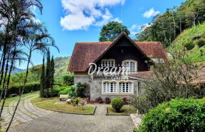 Casa com 12.500m² de terreno 3 dormitórios à venda, 500 m² por r$ 2.250.000 - iucas - teresópolis/rj