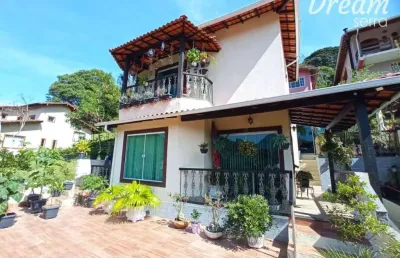 Casa com 4 dormitórios à venda, 190 m² por r$ 760.000,00 - vargem grande - teresópolis/rj