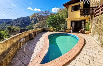 Casa com 2 dormitórios à venda, 260 m² por r$ 405.000,00 - colônia alpina - teresópolis/rj