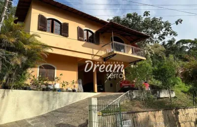 Casa com 4 dormitórios à venda, 192 m² por r$ 770.000,00 - quinta da barra - teresópolis/rj