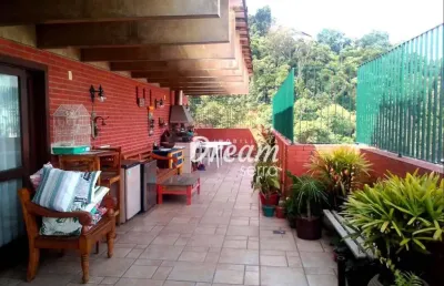 Cobertura com 4 dormitórios à venda, 280 m² por r$ 1.500.000,00 - agriões - teresópolis/rj
