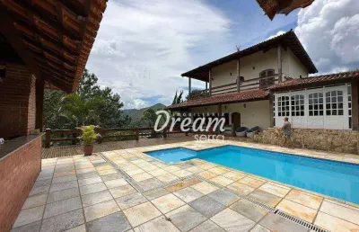Casa com 4 dormitórios à venda, 326 m² por r$ 2.100.000,00 - albuquerque - teresópolis/rj