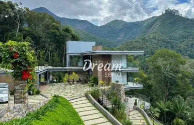 Casa com 6 dormitórios à venda, 520 m² por r$ 5.300.000,00 - quebra frascos - teresópolis/rj