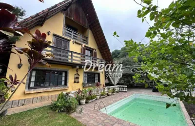 Casa com 4 dormitórios à venda, 300 m² por r$ 2.300.000 - granja guarani - teresópolis/rj