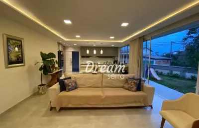 Casa de 3 suítes com closet e lazer com custo mensal de 200 reais – panorama - teresópolis