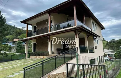 Casa com 4 dormitórios à venda, 437 m² por r$ 1.990.000,00 - vargem grande - teresópolis/rj