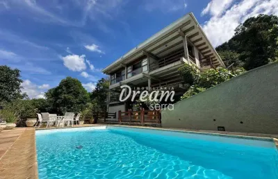 Casa com 6 dormitórios à venda, 273 m² por r$ 1.380.000,00 - parque do imbui - teresópolis/rj