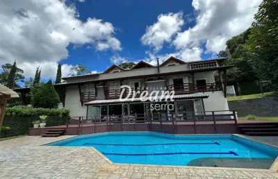 Casa com 13 dormitórios à venda, 750 m² por r$ 5.680.000,00 - araras - petrópolis/rj