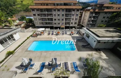 Apartamento com 1 dormitório à venda, 47 m² por r$ 295.000 - bom retiro - teresópolis/rj