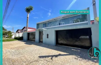 Casa comercial ou residencial para alugar ou vender no ahú com 5 quartos, 2 suítes, lareira, churrasqueira e edícula com 700m por r13.500/mês