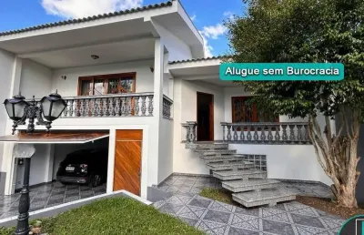Casa para alugar no boa vista com 4 quartos, 3 suítes, edícula com quarto, banheiro e salão com churrasqueira e fogão a lenha 405m² por r$7.500,00/mês