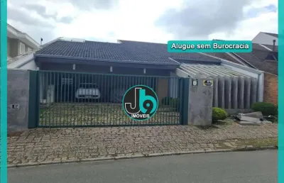 Casa térrea para alugar com 380m² no bairro aristocrata em são josé dos pinhais com 3 quartos sendo 1 suíte, escritório, churrasqueira e 4 vagas.