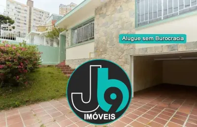 Casa para alugar no bairro bigorrilho com 3 quartos, 1 suíte, cozinha planejada, 3 banheiros, 2 vagas de garagem  256m², por  r$ 5.500,00/mês