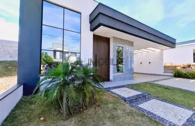 Casa térrea com 3 suítes no condominio milano em indaiatuba/sp