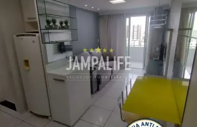 Apartamento com 1 dormitório, porteira fechada, 37,3m², r$350.000,00 - tambaú, joão pessoa/pb