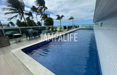 Apartamento pé na areia com porteira fechada no jardim oceania
