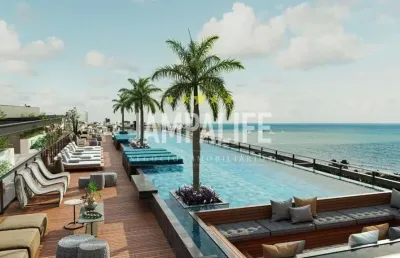 Flat com 1 dormitório à venda, 18 m² por r$ 395.000,00 - cabo branco - joão pessoa/pb