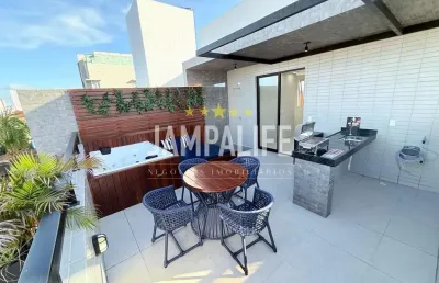 Cobertura com 2 dormitórios à venda, 95 m² por r$ 650.000,00 - bessa - joão pessoa/pb
