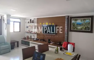 Apartamento com 3 dormitórios à venda, 125 m² por r$ 850.000,00 - cabo branco - joão pessoa/pb