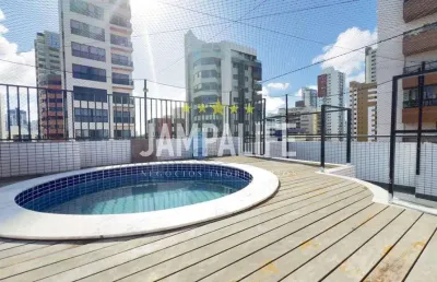 Cobertura com 4 dormitórios à venda, 322 m² por r$ 1.500.000,00 - tambaú - joão pessoa/pb