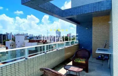 Cobertura com 2 dormitórios à venda, 74 m² por r$ 510.000,00 - jardim cidade universitária - joão pessoa/pb