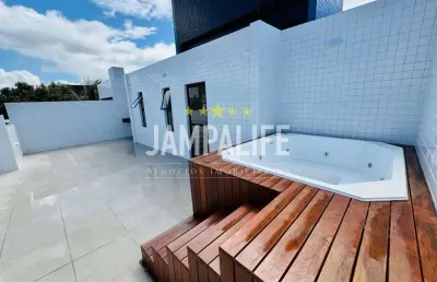 Cobertura com 3 dormitórios à venda, 132 m² por r$ 499.900,00 - altiplano cabo branco - joão pessoa/pb
